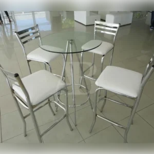 Periquera con Cubierta de Cristal